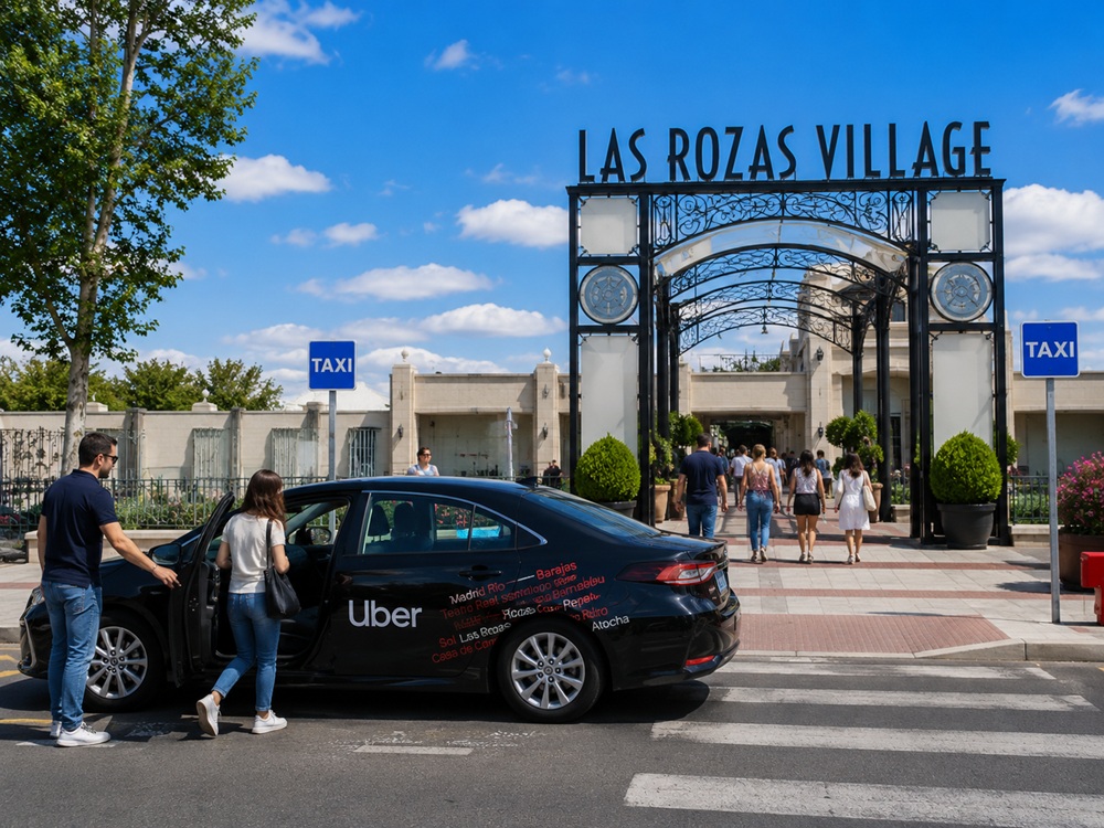 Uber to Las Rozas Village