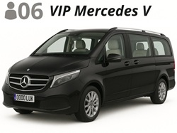 VIP Mercedes V-Class, up to 6 passengers with luggage