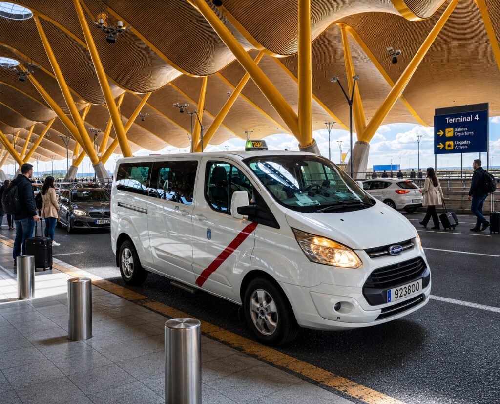 8 passengers Taxi Barajas Airport Madrid